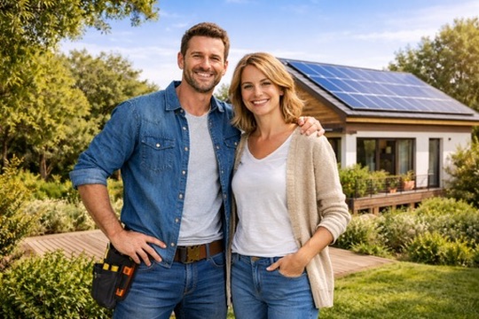 Maison équipée en solaire